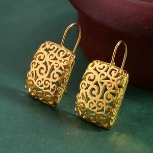 Gold Filigree Earrings